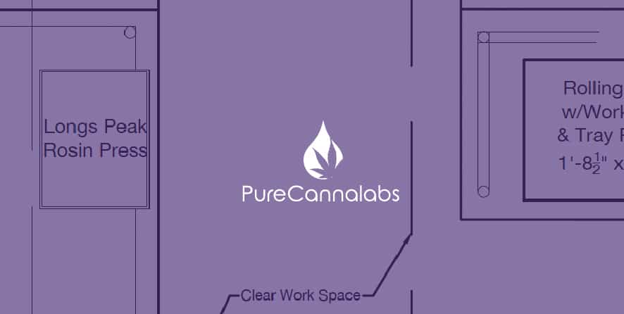 Solventless Lab With Rosin Press Space Plan