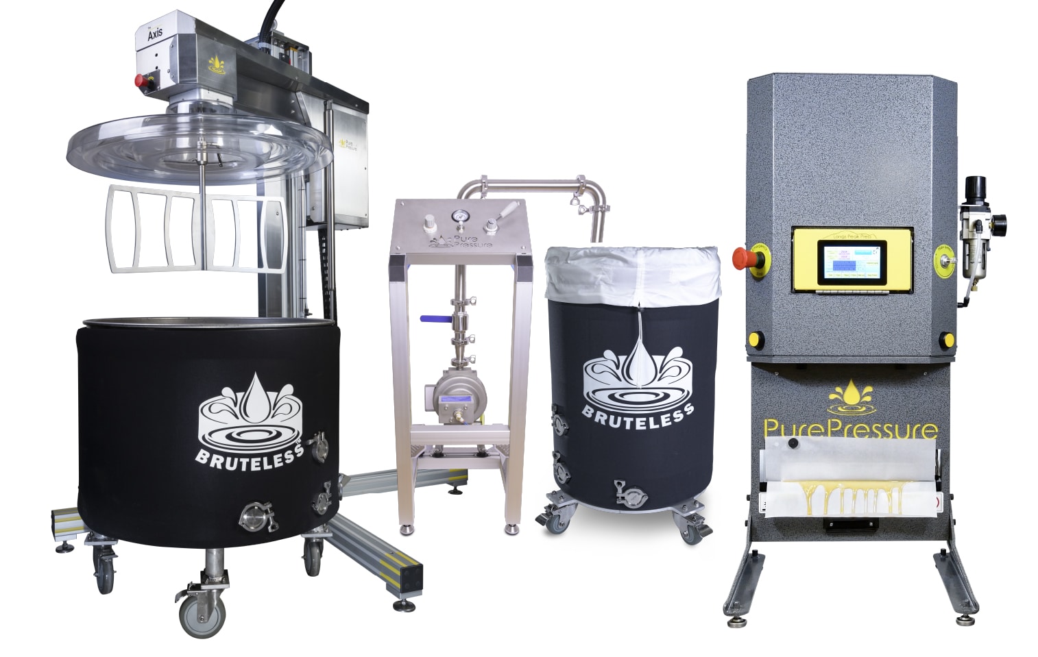 Solventless Extraction Equipment Set Up From PurePressure